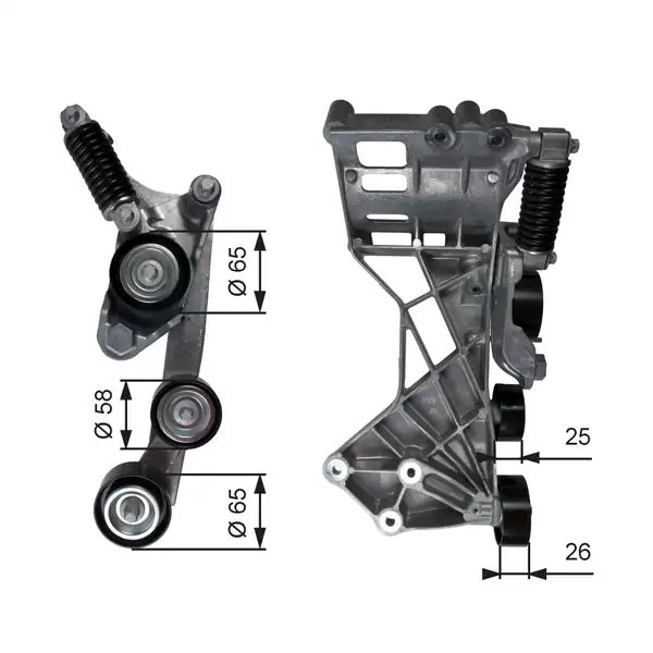 Gates T39136 Germe Makarası Mercedes Benz A B Serisi 09 12