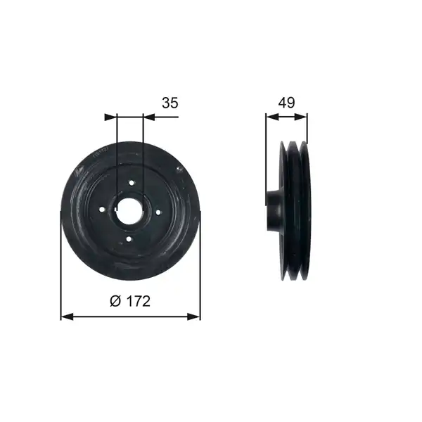 Gates Tvd1123 Krank Kasnağı Renault Master III 2 3 dCi 10 Opel Movano 2 3 CDTI 10 M9t