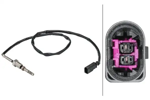 Hella 6pt358181 561 Egsoz Sıcaklık Sensörü Turbo Öncesi Siyah VW Amarok