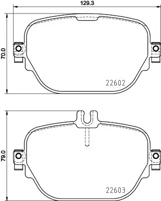 HELLA PAGID 8DB355031-711 | Arka Fren Balatası. W213-253-290. Amg