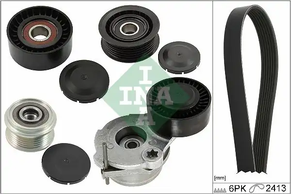 İna 529 0484 20 Kanallı Kayış Seti Macan 14 18 Vag A4 A5 A6 A7 Q5 3 0tdi
