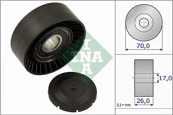 INA 531089110 | 531 0891 10 / Toyota Auris Corolla 1.6 00-Alternatör Gergi Rulmanı