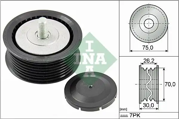İna 532080010 V Kayış Gergi Rulmanı Porsche Cayenne 4 5 M48 50 02 07