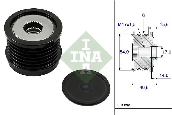 İna 535023010 Alternatör Kasnağı Fiat 500x 500l Bravo II Croma Alfa Giulietta 1 6 2 0 Mjt Ddıs 05 11
