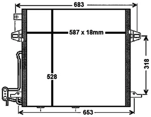 MAHLE AC756000P | Klima Radyatörü Mercedes W164 X164 W251 M642 M272 M273 05 12
