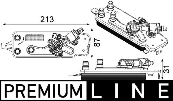 MAHLE CLC90000P | Yağ Soğutucusu F-01 / 02 / 03 / 04 / 06 / 07 / 10 N-54 / 55 / 63