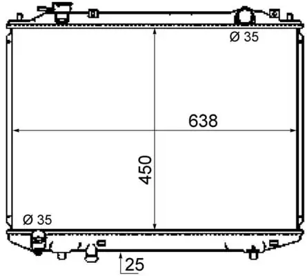 MAHLE CR1746000S | Su Radyatörü (150X800) Mazda B-Serıe (Eno:8Mk376787101)