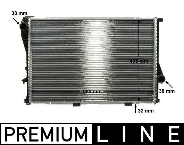 MAHLE CR295000P | Su Radyatörü E38 / E39-520İ / 523İ / 528İ / 530İ (Klimalı / Klimasız Araçlar İçin)