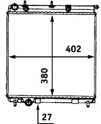 Mahle Behr Cr558000s Su Radyatörü 525x540 Citroen C3 Eno 8mk376718641