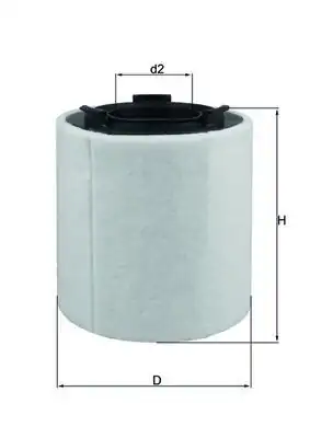 MAHLE LX2831 | Hava Filtresi VW Polo/Audi A1/Seat Ibiza/Skoda Fabia 1.2-1.6 TDI-TSI 09-15