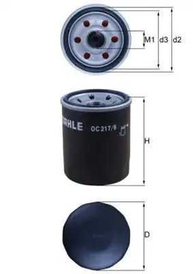MAHLE OC217-6 | Suzuki SX4-Swift-Grand Vitara-Jimny Yağ Filtresi