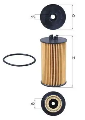 MAHLE OX401D | Yağ Filtresi Opel Astra G H J K Corsa D E Insignia Mokka Adam Aveo A14NET-A14XER-A16XER-A16LET