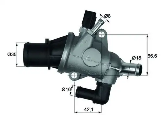 MAHLE TI16388 | Termostat 88C Alfa Romeo 147 1.6 16V