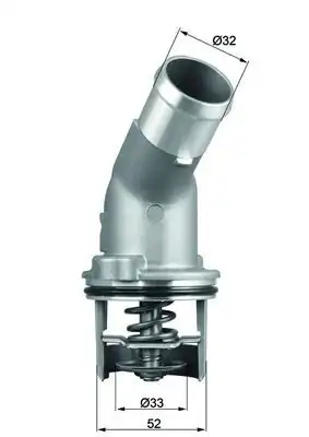 MAHLE TI20592D | Termostat 92°C Audi A4/A6/A8 00-07 3.0 TFSI/TDI