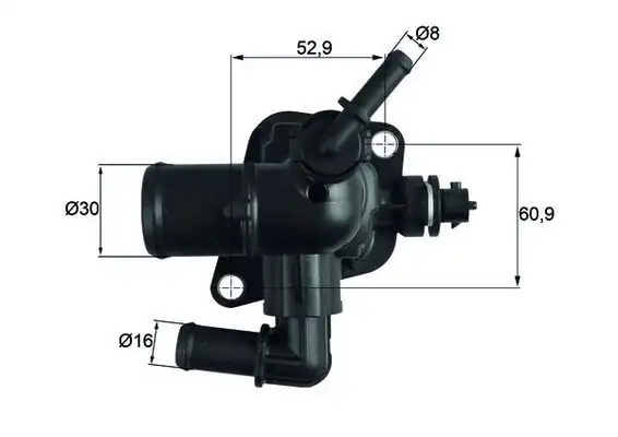 MAHLE TI25188D | Termostat Fiat Fiorino/Doblo/Egea/500 1.3 MJT Euro6 88°C