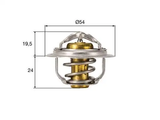 MAHLE TX21282D | Termostat 82°C Polo.IV-Fabia-Ibiza-A4-A6-A5 1.4 16V-2.0 TDI *Caga-Bby-Bbz*