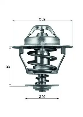 MAHLE TX7788D | Termostat (88°) Hilux 2,4 1992-Hiace 1990 -