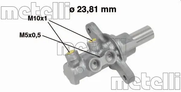 METELLİ 05-0680 | Ana Merkez Alüminyum ABS li Fiat Idea 1 3 JTD 1 6 JTD 1 9 JTD 2007