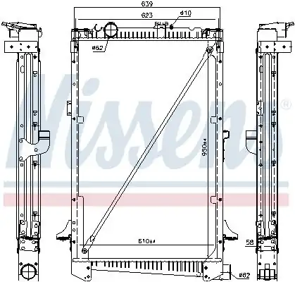 NISSENS 61442A | Motor Su Radyatörü Daf Cf 85 Fa Cf 85 Far Cf 85 FAG Cf 85 Fat Cf 85 Fac Cf 85 Fax Cf 85