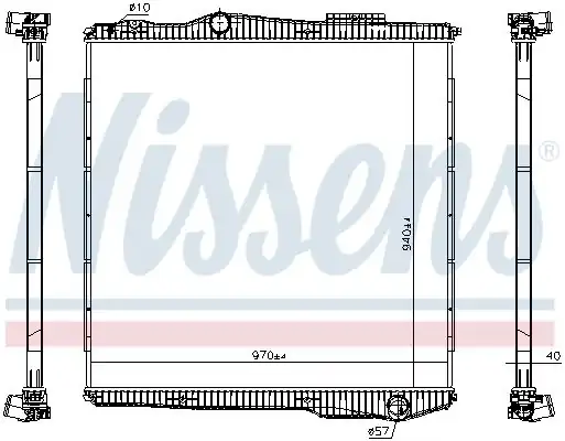 NISSENS 672910 | Motor Su Radyatörü Scania G R Serisi Dc13
