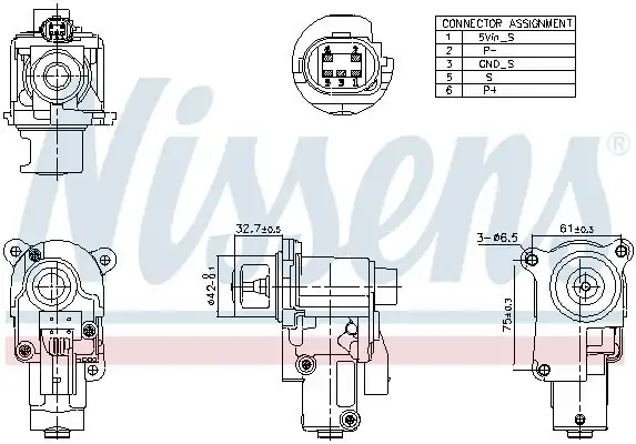 NISSENS 98174 | Egr Valfi VW Caddy 04 08 Golf 04 09 Passat 06 11 Polo 05 10 Bls BMM Bmp
