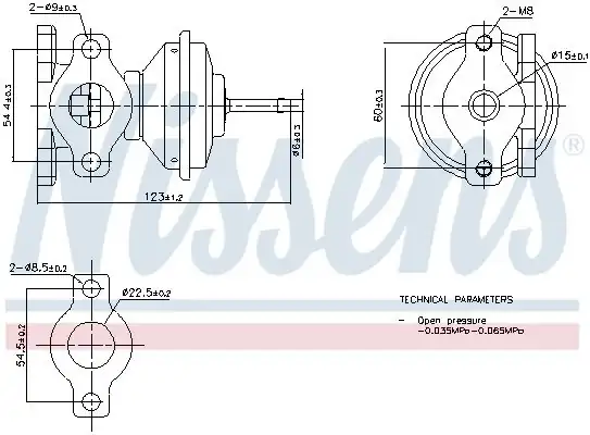 NISSENS 98471 | Egr Valfi VW Caddy Golf Passat Transporter Audi A4 A6 Seat Toledo