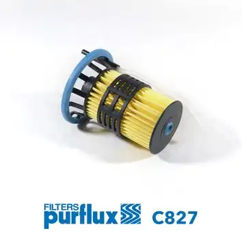 PURFLUX C827 | Mazot Filtresi Fiat Doblo 10 > Idea-Linea-Egea Opel Combo D 12 > 1.3 JTD 1.6 JTD Euro5