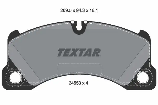 TEXTAR 2455301 | Fren Balatası Ön Touareg Q7 Cayenne V6 V8 Bm 10