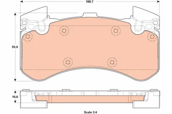 TRW GDB1911 | Fren Balatası Ön Audi A6 A7 A8 2015-