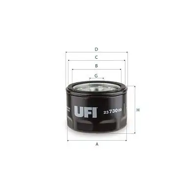 UFI 23-730-00 | Yağ Filtresi Focus IV 1 0 Ecoboots 125 92 KW 07 20