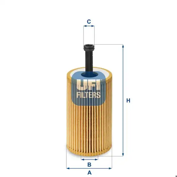 UFI 25.032.00 | Yağ Filtresi Peugeot 206-307 / Citroen C2-C3 1.4-1.6 02-