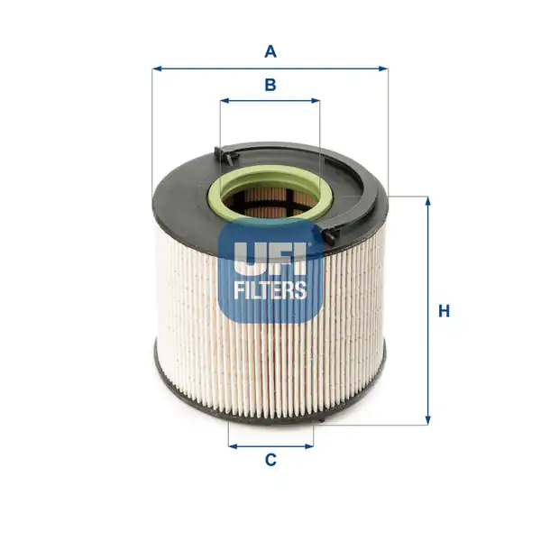 UFI 26-015-00 | Mazot Filtresi VW Touareg 06 10 Audi Q7 07 15 Porsche Cayenne 09 10