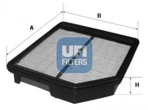 UFI 30.503.00 | Filtre Hava-(Honda Civic 06 / 11 1.4 H.B.)