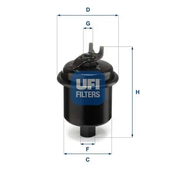 UFI 31.621.00 | Filtre Benzin-(Honda Accord 90 / 10 / Civic 96 / 00 / CRV 97 / 06 / Hrv 99 / 10 / Rover-400 95 / 00)
