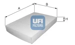 UFI 53.145.00 | Filtre Polen (Tekli)-(Hyundai Santafe 06 / 11 / Sonata 06 / 11)