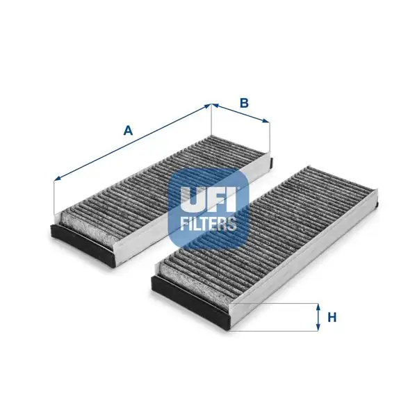 UFI 54.153.00 | Kabin Filtresi Karbonlu Çiftli Audi A6 02-2.0-2.7-3.0 TDI