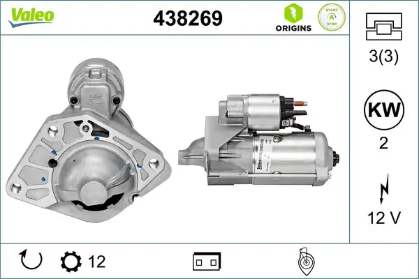 Valeo 438269 Marş Motoru Renault Trafic Kadjar Fluence 1 6 dCi R9m 15