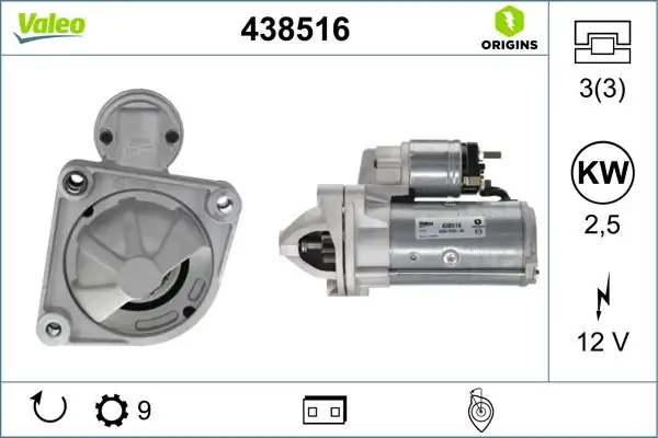 Valeo 438516 Marş Motoru Citroen Jumper 2 8 Hdi 02 Peugeot Boxer 2 8 Hdi 02