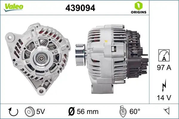 Valeo 439094 Alternatör 12 V 90a Citroen Saxo 1 6 16v 96 03 106 1 4 1 6 01