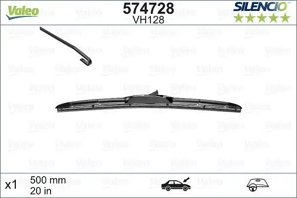 VALEO 574728 | Silecek Süpürgesı Sorento / Soul / Cr-Z / Land Cruiser 2009 -