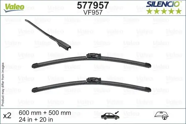 Valeo 577957 Silencio Vf957 X2 600 500mm Ön Bmw X2 F39 1616934