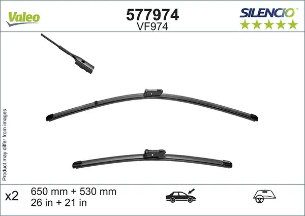 Valeo 577974 Silgi Süpürgesi Tk 65 53cm Porsche Cayenne 9ya VW Touareg Cr7