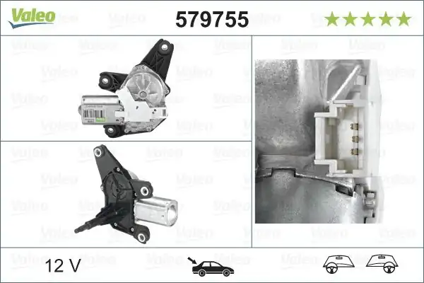 Valeo 579755 Silecek Motoru Arka Renault Modus F Jp0 12 2004