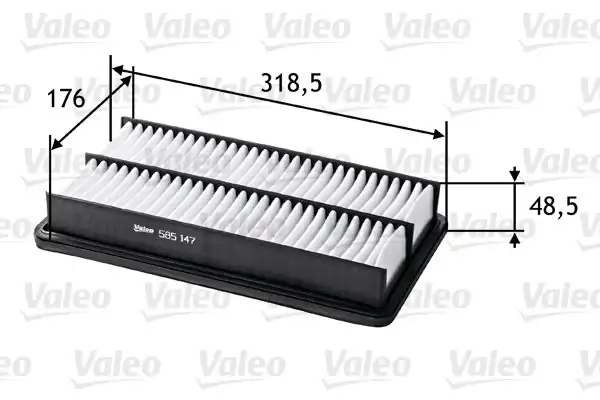 VALEO 585147 | Hava Filtresi (Mazda 6 Seri 2.0 2.3L 02-07)