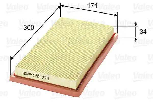 VALEO 585274 | Hava Filtresi (Alfa Romeo 33 1.4 I.E.)
