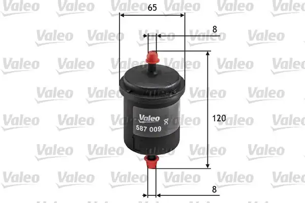 Valeo 587009 Yakıt Filtresi Benzin Fiat Punto İ 1 1 55 Tempra 1 4 1 6 Uno 70