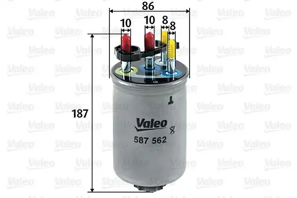 VALEO 587562 | Yakıt Filtresi (Mazot) (Jaguar S-Type 2.7 D, Xf 2.7 D)