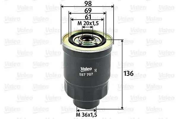 VALEO 587707 | Yakıt Filtresi Mazot Mitsubishi L200 2.5D
