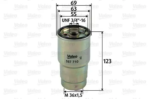 Valeo 587710 Yakıt Filtresi Mazot Toyota Rav 4 2 0 D 4d Turbodiesel