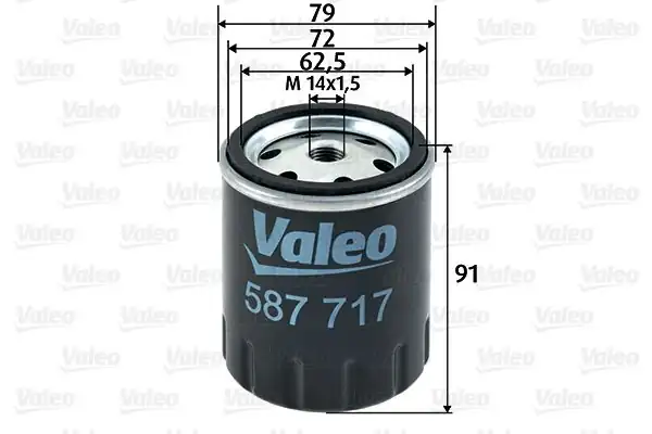 Valeo 587717 Yakıt Filtresi Mercedes W123 Dizel 200 240 300 407 Serisi